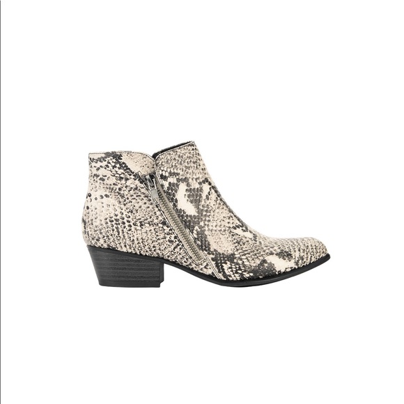 Snake Double Zip Block Heel Booties (Women's) - Picture 5 of 5